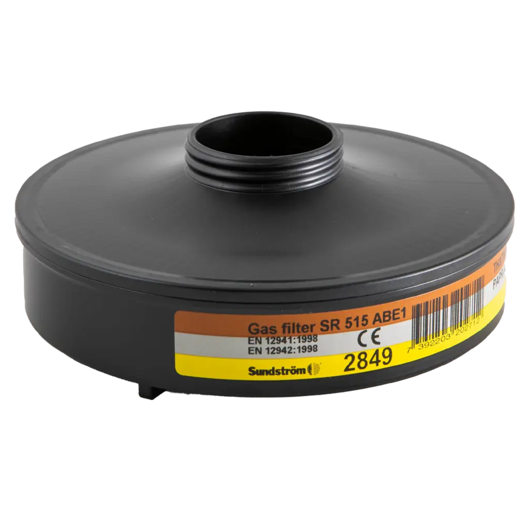 Sundström Gasfilter SR 515 ABE1, schwarz, rund, für Atemschutzmaske