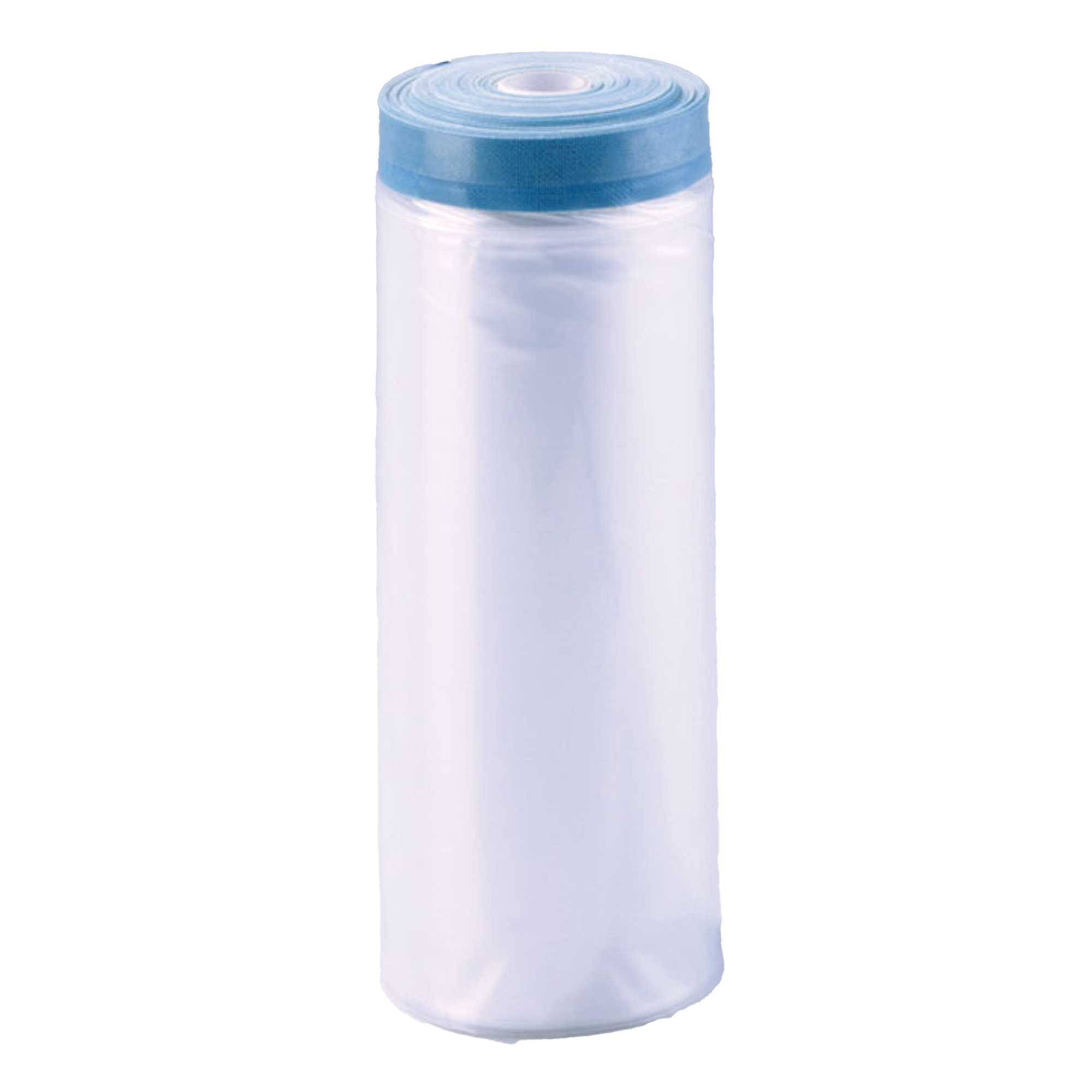 Blaues Gewebeklebeband mit transparenter HDPE-Folie