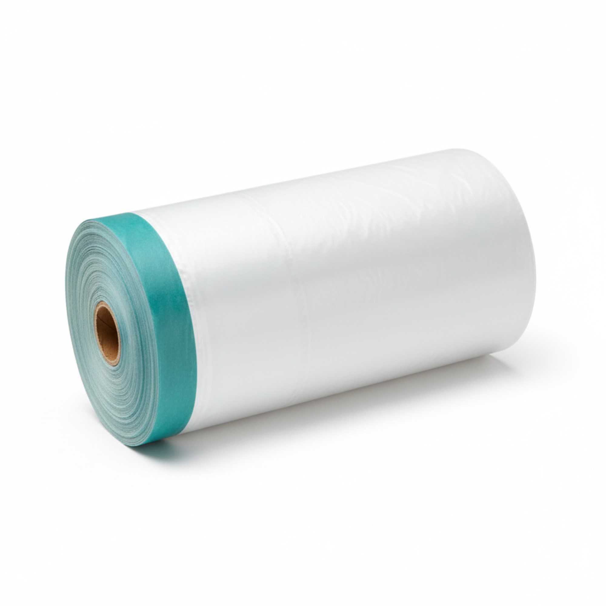 Blaues Gewebeklebeband mit transparenter HDPE-Folie