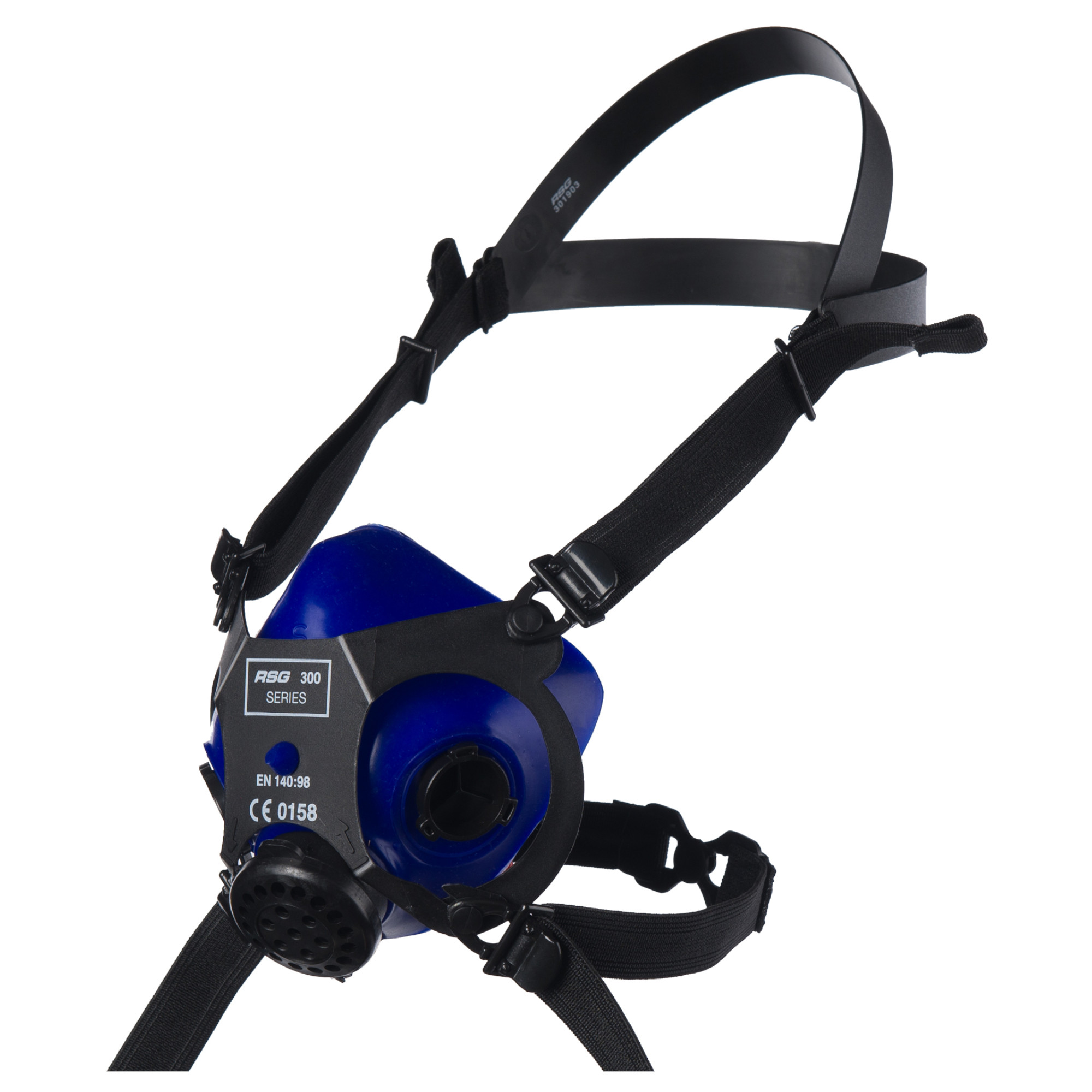 RSG 300 Series Halbmaske blau mit schwarzem Kopfband